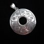 Pure Fine Silver Pendants Hill Tribe Ethnic Handcrafted Round Flower & Star