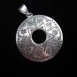 Pure Fine Silver Pendants Hill Tribe Ethnic Handcrafted Round Flower & Star