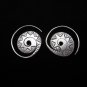 Thai Hill Tribe Earrings Fine Silver Handmade Solid spiral circle shape