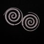 Thai Hill Tribe Earrings Fine Silver Schmuck Spirale Ohrringe Silber ER157