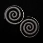 Thai Hill Tribe Earrings Fine Silver Schmuck Spirale Ohrringe Silber ER157