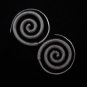 Thai Hill Tribe Earrings Fine Silver Schmuck Spirale Ohrringe Silber ER157