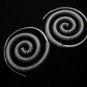 Thai Hill Tribe Earrings Fine Silver Schmuck Spirale Ohrringe Silber ER157