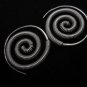Thai Hill Tribe Earrings Fine Silver Schmuck Spirale Ohrringe Silber ER157