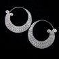 Thai Hill Tribe Earrings Fine Silver Ohrringe Schmuck Spiral Elegant