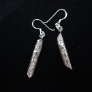 Fine Silver Earrings Hill tribe Karen Tribal Tube Rolls Gorgeous Stick Dangle