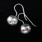 Hill tribe Fashion Earrings Genuine silver thai karen tribal rough ball ER37