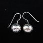 Hill tribe Fashion Earrings Genuine silver thai karen tribal rough ball ER37