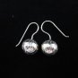 Hill tribe Fashion Earrings Genuine silver thai karen tribal rough ball ER37