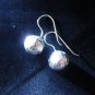 Hill tribe Fashion Earrings Genuine silver thai karen tribal rough ball ER37