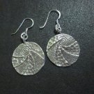 Orecchini d'argento Hill Tribe Fine Sterling Silver Earring Circle Typhoon Round