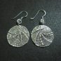 Orecchini d'argento Hill Tribe Fine Sterling Silver Earring Circle Typhoon Round