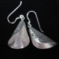 Thai Hill Tribe Earrings Fine Silver Handmade tube shape spiral flower Asian Art