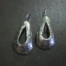 Orecchini d'argento Hill Tribe Fine Sterling Silver Earrings Teardrop Tibetan