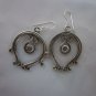 Fine Silver Earrings Hill Tribe Soul Dream Catcher Theme Round Dangle Handcraft