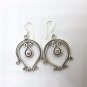 Fine Silver Earrings Hill Tribe Soul Dream Catcher Theme Round Dangle Handcraft