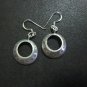 Hill Tribe Fine Vintage Sterling Silver Earrings Religious Tibetan Dangle Hoop