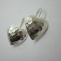 Orecchini d'argento Hill Tribe Fine Sterling Silver Earrings Heart Hammer Finish