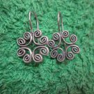 Thai Hill Tribe Earrings Fine Silver Fashions Dangle Mandara Celtic Knot Vintage
