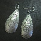 Orecchini d'argento Hill Tribe Fine Sterling Silver Earrings Tibet Styles Drop
