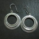 Orecchini d'argento Hill Tribe Fine Sterling Silver Earrings Ornamental Hoops
