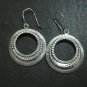 Orecchini d'argento Hill Tribe Fine Sterling Silver Earrings Ornamental Hoops