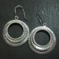 Orecchini d'argento Hill Tribe Fine Sterling Silver Earrings Ornamental Hoops