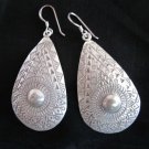 Thai Hill Tribe Earrings Fine Silver Tribal Tibet Religious Gorgeous Artisan
