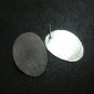 Orecchini d'argento Hill Tribe Fine Sterling Silver STUD Earring Ovaldrop Flat