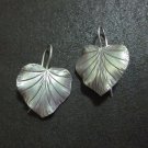 Orecchini d'argento Hill Tribe Fine Sterling Silver Earring Lucky Leaf Nature