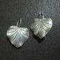 Orecchini d'argento Hill Tribe Fine Sterling Silver Earring Lucky Leaf Nature