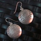 Fine Silver Earrings Hill Tribe Karen argento orecchini oorbellen Circle Retro