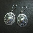 Orecchini d'argento Hill Tribe Fine Sterling Silver Earrings Bali Oval Ethnic