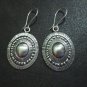 Orecchini d'argento Hill Tribe Fine Sterling Silver Earrings Bali Oval Ethnic