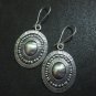 Orecchini d'argento Hill Tribe Fine Sterling Silver Earrings Bali Oval Ethnic