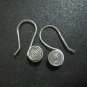 Hill Tribe Fine Fashion Sterling Silver Earrings Spiral Filigree Hook Thickness