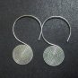 Hill Tribe Fine Fashion Sterling Silver Earrings Spiral Filigree Spin Back hoops