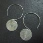Hill Tribe Fine Fashion Sterling Silver Earrings Spiral Filigree Spin Back hoops