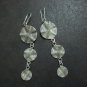 Hill Tribe Fine Fashion Sterling Silver Earrings Triple Spiral Round Chandelier