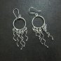 Hill Tribe Fine Sterling Silver Earrings Luxury Tassels Filigree Chandelier Hoop