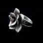 Fine Silver Rings Fashion Jewelry Ethno Argento Anello Flower Bloom Rose Top