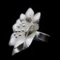 Fine Silver Rings Fashion Jewelry Ethno Argento Anello Plant Jasmine Floral