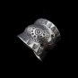 Fine Silver Rings Fashion Jewelry Ethno Argento Anello Tribal Curved Wave Band