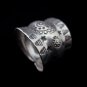 Fine Silver Rings Fashion Jewelry Ethno Argento Anello Tribal Curved Wave Band