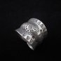 Fine Silver Rings Fashion Jewelry Ethno Argento Anello Tribal Curved Wave Band