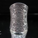 Fine Silver Rings Thai Tribal Jasmine Flower Anello Gümüş yüzükler خواتم R52