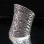 Fine Silver Rings Thai Tribal Jasmine Flower Anello Gümüş yüzükler خواتم R52