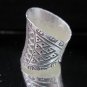 Fine Silver Rings Thai Tribal Jasmine Flower Anello Gümüş yüzükler خواتم R52