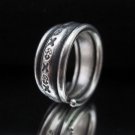 Handcrafted Rings Fine pure Silver Band Adjustable Coil Tribal Styles Tribal