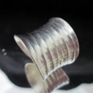 Fine Fashion Silver Rings Tribal BOHO Wave Shine Anello Handcrafted Hammered